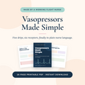Vasopressors Made Simple: ICU Nursing Study Guide PDF
