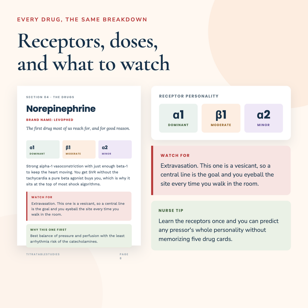 Vasopressors Made Simple: ICU Nursing Study Guide PDF