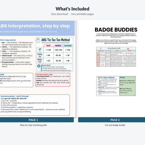 Step by step arterial blood gas interpretation reference page